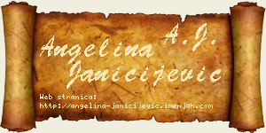 Angelina Janičijević vizit kartica